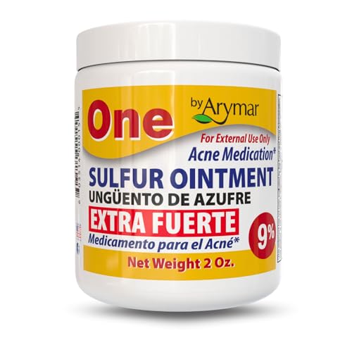 Arymar Sulfur Ointment 9% Acne Spot Formula for Face and Body: Maximum Strength Formula, Helps Dry...