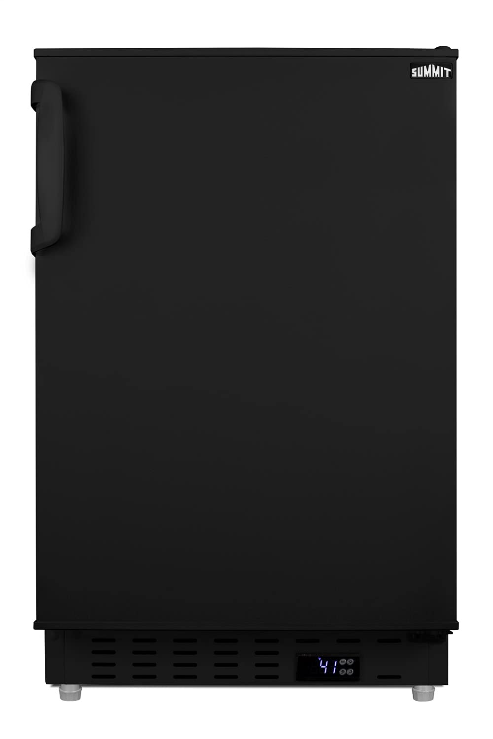 Summit Appliance ALR47B Built-in Undercounter ADA Compliant Residential All-Refrigerator in Black with Door Storage, Interior Light, Open Door Alarm, Adjustable Thermostat and Automatic Defrost on Fridge.com