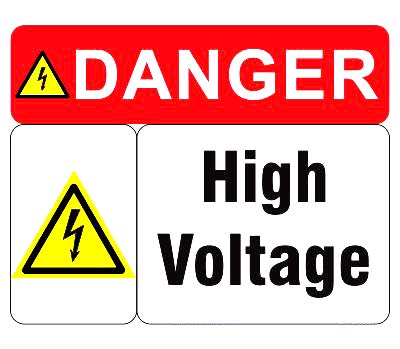 Danger high Voltage Sign Board Water Proof singnature Board (Waterproof Sticker) (B084S6R1VX) Amazon Price History, Amazon Price Tracker