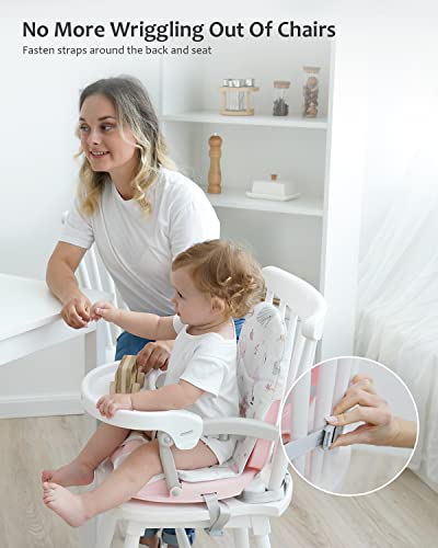image for UBRAVOO Baby Booster Seat for Dining Table with Removable Tray & Cushi