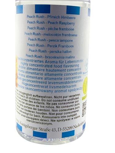 Peach Rush aroma concentrado frutal de melocotón y frambuesa 6