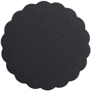 500 Airlaid Glass Coasters Round for Glasses 9 cm Diameter Fabric-Like Coasters Drink Coasters Fabric Look Wedding Catering Hotel Premium Quality Black