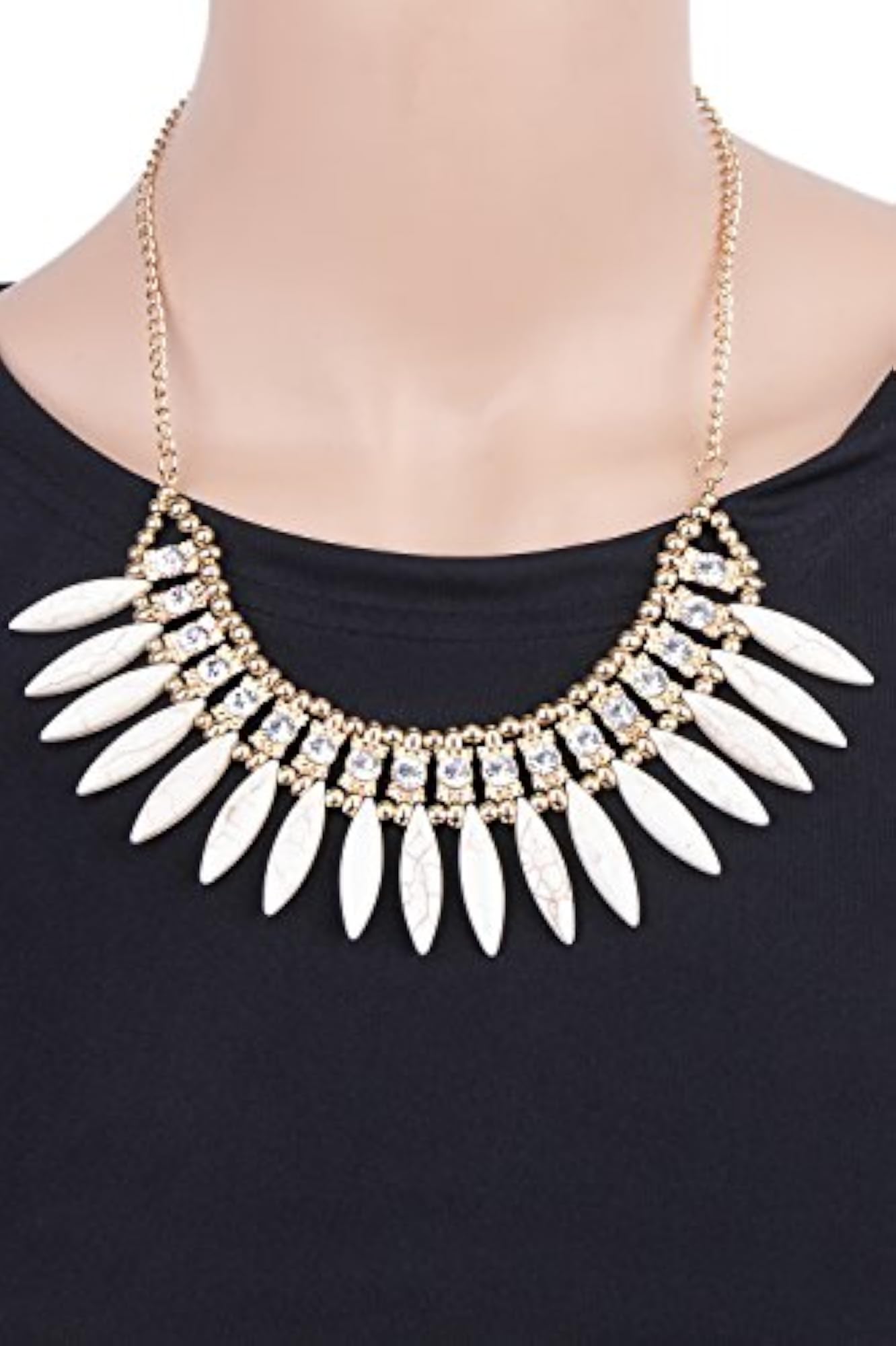 Women's Shining Diva Statement Necklace, Bold Design
