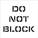 PMS224 Polyethylene 060 (Stencils) National Marker Do Not Block Plant Marking Stencil