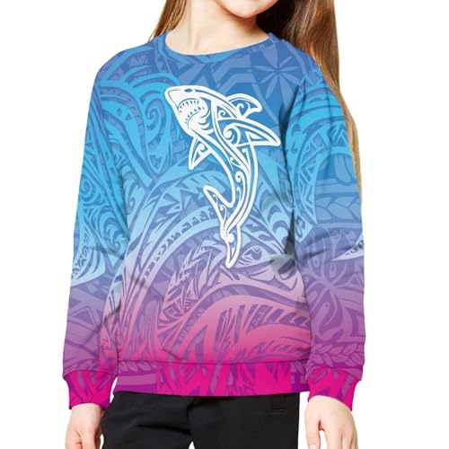 Kids Crewneck Sweatshirt Funny Casual Long Sleeve Sweatshirt4