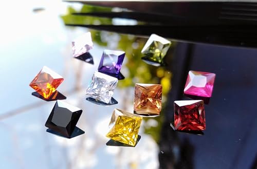Oxyde de zirconium carré AAA éclat diamant pour création bijoux