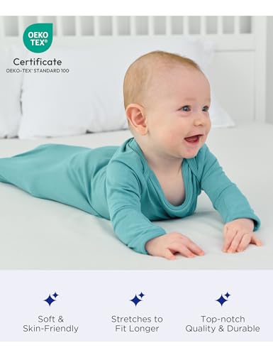 Bamboo Viscose 2-Pack Baby Gowns for Boys and Girls Long Sleeve Infant and Newborn Sleepers4