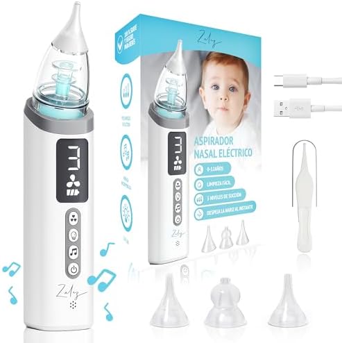 ZALEZ - Aspirador Nasal para Bebe - Sacamocos Bebe - Aspirador Na...