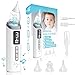 ZALEZ - Aspirador Nasal para Bebe - Sacamocos Bebe - Aspirador Nasal Recargable con 3 Boquillas y 3 Niveles de Succión - Saca Mocos para Bebes con Luz, Música Relajante para Recién Nacidos.