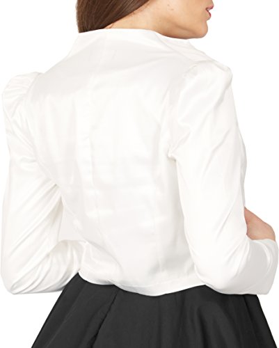 BlackButterfly Formal Satin Long Sleeve Bolero Shrug3