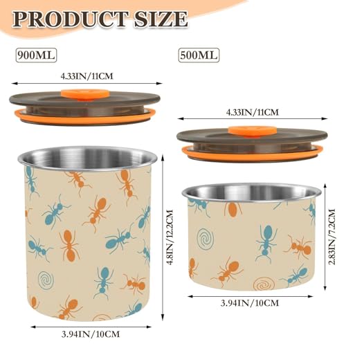 Contenedor Hermético de Café Acero Inoxidable 900 ml miniatura 2