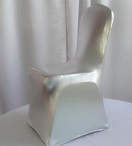 Ieventstar Stretch Dining Chair Cover For Wedding Banquet Party Dining Room (Shiny Silver) #TOP3