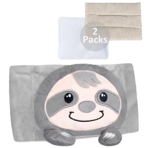 Image of SuzziPad Baby Belly Band for Heat and Cold Compress, Child Heated Tummy Wrap, Microwave Heating Pad for Warmth, Soothing Discomfort for Toddlers, Ice Pack, Cool Down