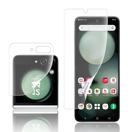 �y�A���`�O���A�zFOR Galaxy Z Flip5 �t�B���� �_�TPU�� �t���ی�t�B���� �K�C�h�g�t�� SCG23/SC-54D �t�B���� �A���`�O���A/�������ߗ�/�����h�~/�C�A���X/�w��h�~/Face ID�A�w��F�ؑΉ� �M�����N�V�[Z Fli