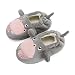 LACOFIA Zapatillas Casa de Peluche para Niñas Pantuflas Animales Antideslizantes de Invierno de Novedad Hipopótamo Gris 26/27