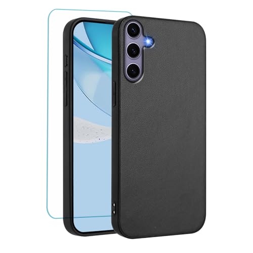 Coque Samsung S26 Plus 5G Étui Cuir Souple Antichoc Noir Protecteur Écran