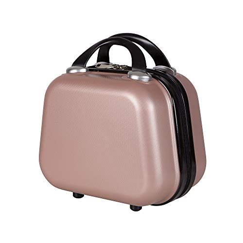 Kit mala bordo com frasqueira de mao em ABS - Roncalli Cups (Rosê)