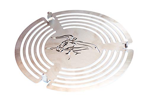 Kette´s Grillzubehör Plaque de feu / plaque de cuisson pour barbecue sphérique ou tonneau de feu (grille de cuisson de 200 m de diamètre 5 mm d'acier) Cover