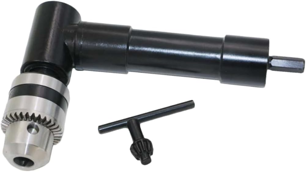 90Degree Angle Bend Drill Bit Adapter Electric Right Angle Drill Attachment for Tight Spaces Durable Easy to Use Fits Compatible with Standard Power