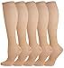 Produktbild Weekend Peninsula 5 Paar Kompressionsstrümpfe Kniestrümpfe Stützstrümpfe Laufsocken für Damen & Herren, Sport, Laufen, Flug, Reisen, Schwangerschaft, Medizinische Kompressionssocken