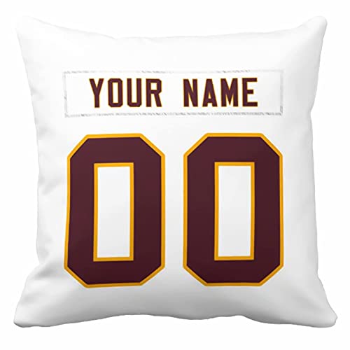 Image of ANTKING Throw Pillow 2 Pack with Custom Name and Number Personalized Gift for Men Women Boys