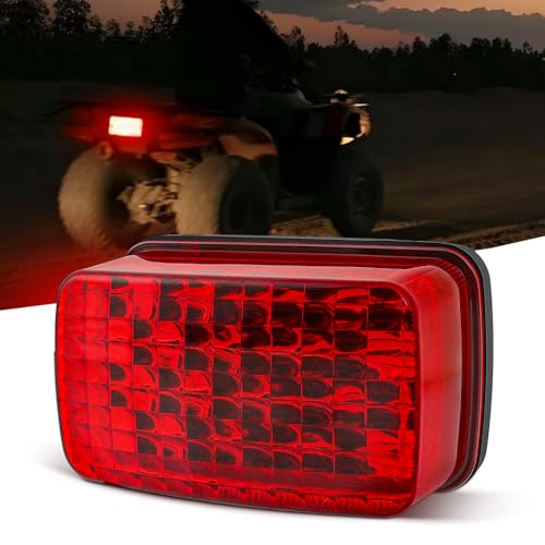 Image of DREAMIZER LED Tail Light ATV OEM Taillight w /Running Brake Light Compatible with Yamaha Big Bear Bruin Rhino Kodiak Grizzly Wolverine Viking