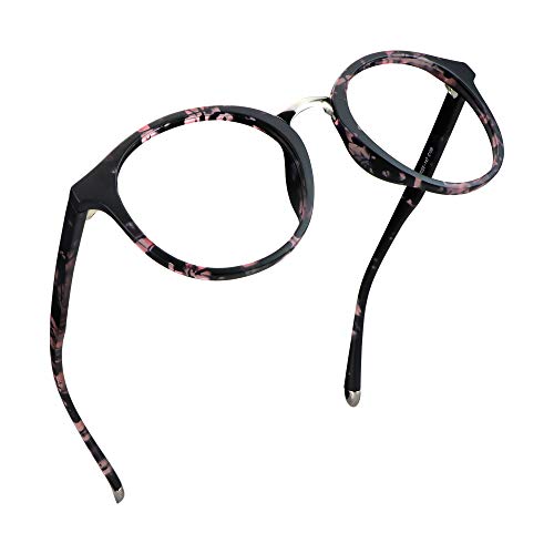 Image of LifeArt Blue Light Blocking Computer Glasses,Stylish Reading Glasses for Women /Men,Transparent Lens Filter UV Light 400,Reduce Eyestrain (S178 c159, 0.25 Magnification)