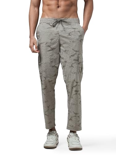 Image of TECHNOSPORT Men's Straight Fit Active Sports Cargo Track Pant with Ts Lytra