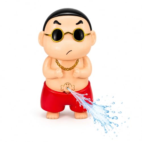 Image of Cartoon Boy Water Spray Toy for Kids | Pull Down Funny Water Sprinkler Toy with Refillable Water Tank | Summer Outdoor Bath Pool Beach Play Toy | Cute Funny Gift for Kids