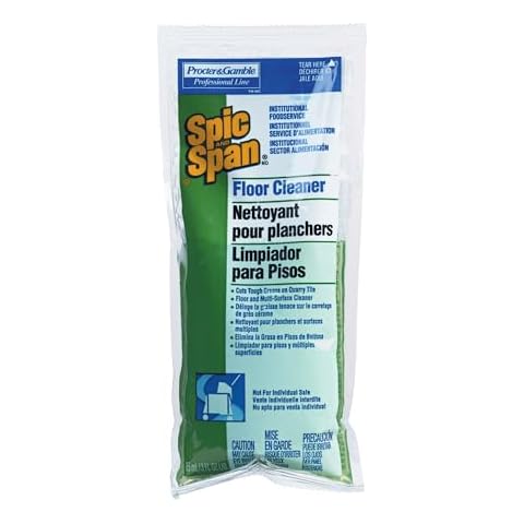 Spic and Span Professional Bulk Floor and Multi-Surface Concentrate Cleaner for Commercial Use, 1 Packet Makes 4 Gallons, 3 oz. Packet (Case of 45) Cover