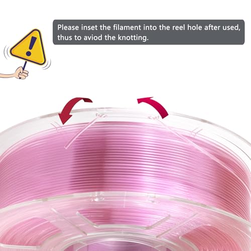 Image of iSANMATE Rapid Clear PLA Filament 1.75mm, Light Purple 3D Printer Filament Transparent Filament, Fast Printing Speed PLA, Dimensional Accuracy ±0.02mm, 1kg Spool