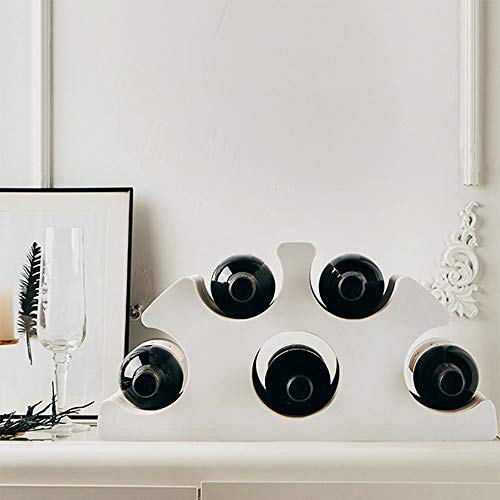 Soporte para botellas de vino con 5 lugares plegable ajustable miniatura 2