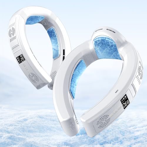 Aoisora 首掛け扇風機 ネッククーラー 冷却プレート ネックファン【2025最強進化&1秒瞬間冷却&360°強力送風&10000mAhバッテリー付き】冬夏兼用 ポータブル扇風機 軽量 羽根 風力調節 急速充電 Type-C充電式 LEDディスプレイ表示 首掛けクーラー 熱中症対策 暑さ対策グッズ 釣りをする/通勤通学/アウトドア プレゼント/冬に利用可能