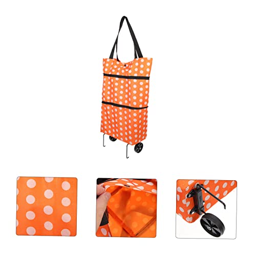 UPKOCH Carrinho Dobrável Carrinho De Carrinho Com Rodas Carrinho De Supermercado Com Rodas Carrinhos