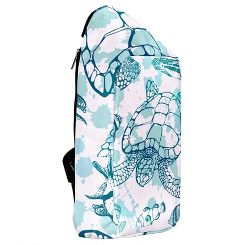 Mochila bandolera compacta multicolor para evitar dolores de espalda en rutas 4