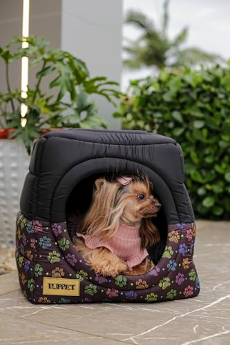 Cama iglu toca para cachorro e gato, cama 2x1 para cachorro ou gato com almofada, TAM. G