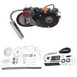 100cc Bicycle Engine Kit, 4 Stroke 3.5HP Gas Motorized Bike Motor, Chain Drive Conversion Kit for 26-28 Inch Bikes with 0.52 Gal Fuel Tank, 31 MPH Max Speed, 440 lbs Capacity