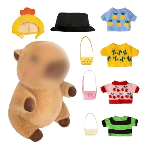 Pulls pour peluche capybara de 25 cm, garde-robe miniature pour animer les séances de jeu