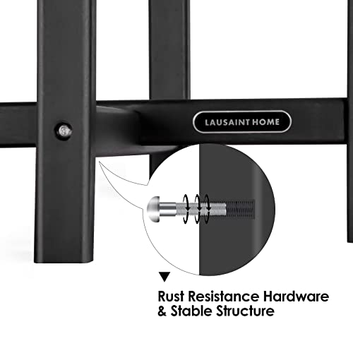 Lausaint Home Outdoor Adirondack Side Table, Weather Resistant Coffee End Table For Patio, Easy To Assemble (Round - Black) #TOP5