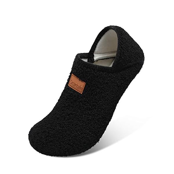 Scurtain Unisex Adults Rubber Sole Slippers