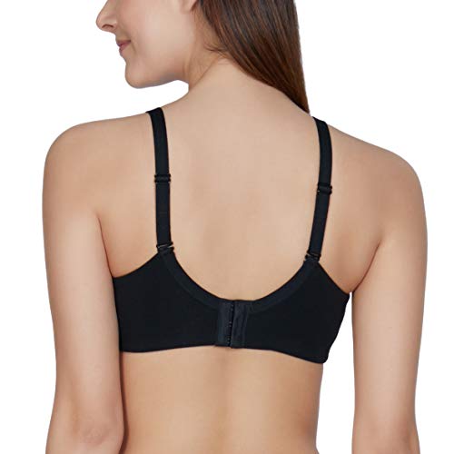 Image of Amante Women's Essential Comfort Non-Padded Non-Wired Full Coverage T-Shirt Bra | Seamless Cotton Blend | Moisture-Wicking Fabric | All-Day Support Bra
