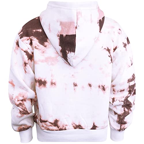 A2Z 4 Kids Filles Survêtement Tie Dye Sassy Toison Encapuchonné - T.S Crop Sassy Rust 11-12 – vue 4