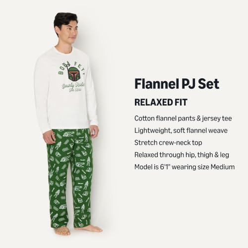 Image of Amazon Essentials Disney | Marvel | Star Wars Men's Flannel Pajama Sleep Sets