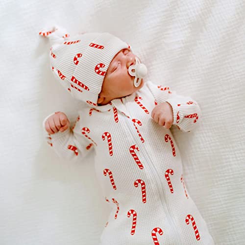 Baby Girls Christmas Outfits Long Sleeve Ruffle Trim Jumpsuit Zipper Romper Bodysuit Fall Winter Clothes3