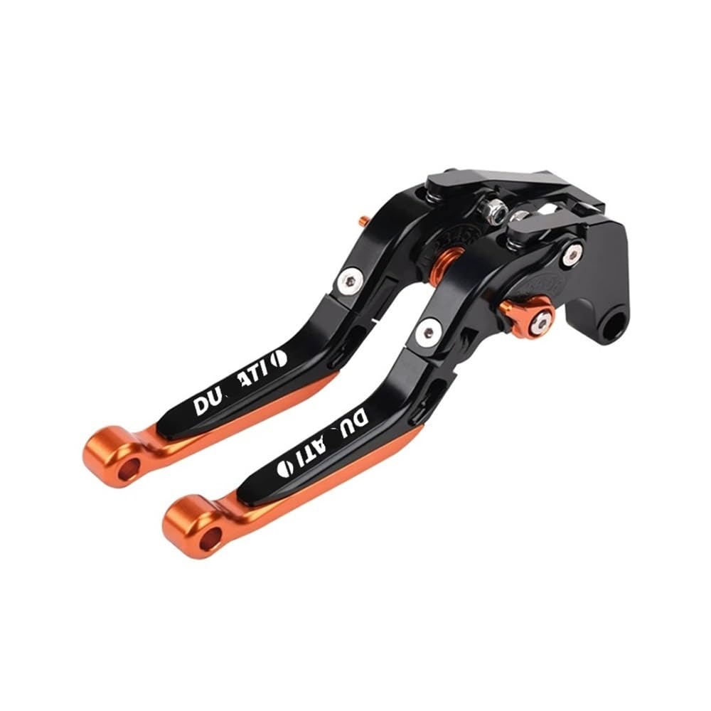 Henfdkptv F Brake Clutch Lever Or Duc&Ati Monster 937/950/1200 1199 1299 959 Panigale V4 V2 Moto Clutch Lever Brake Lever Extendable Oldable Handle Levers(F)