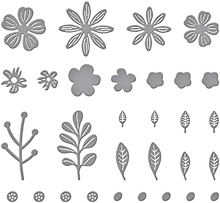 Miniatura 2 de SPELLBINDERS PAPERCRAFTS, INC Spellbinders - Troqueles grabados, mini flores y ramitas, metal
