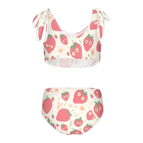 KLL Organic Garden Personalized Strawberry Girls 2 Piece Bikini Sets Quick-Dry Swimming Swimsuit Swimwear2