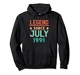 Photo Gallery legend since july 1991 retro 32° compleanno 32 anni felpa con cappuccio Photo Gallery legend since july 1991 retro 32° compleanno 32 anni felpa con cappuccio