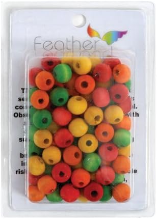 Paradise 1/2-Inch Wood Beads Bird Toy
