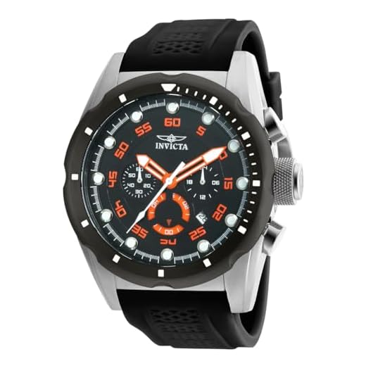Invicta Relógio masculino Speedway 20305 mostrador analógico quartzo japonês preto, Aço inoxidável, 50 mm